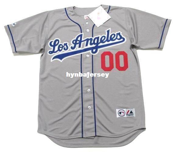 Cheap Custom LOS ANGELES Stitched 2002 Majestic Vintage Away 