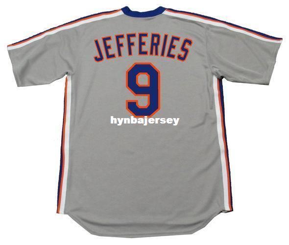 Cheap Custom GREGG JEFFERIES New York Stitched 1987 Majestic Cooperstown Away Baseball Jersey Retro Mens Jerseys Running