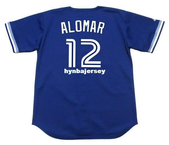 Cheap Custom ROBERTO ALOMAR Toronto Stitched 1994 Majestic Vintage Baseball Jersey Retro Mens Jerseys Running