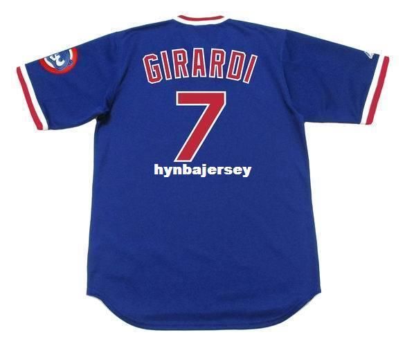 Cheap Custom JOE GIRARDI Chicago Stitched 1989 Majestic Cooperstown Vintage Baseball Jersey Retro Mens Jerseys Running