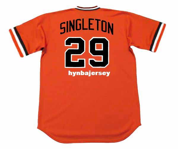 Cheap Custom KEN SINGLETON Baltimore Stitched 1979 Majestic Cooperstown Baseball Jersey Retro Mens Jerseys Running