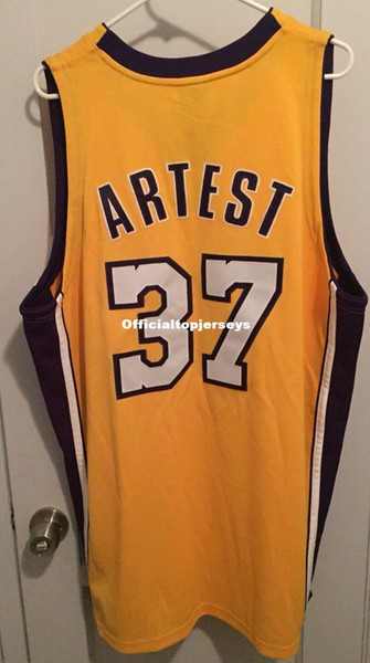 Cheap wholesale Ron Artest 37# Jersey AD MWP Sewn Kobe Mens T-shirt vest Stitched Basketball jerseys Ncaa