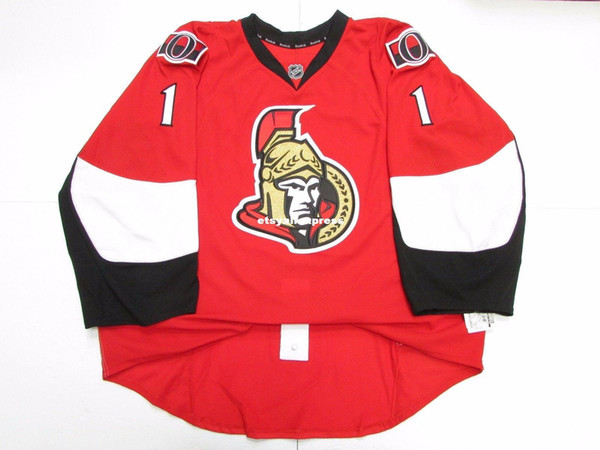 Wholesale customization OTTAWA SENATORS ANY NAME / NUMBER JERSEY GOALIE CUT Mens Stitched Personalized hockey Jerseys