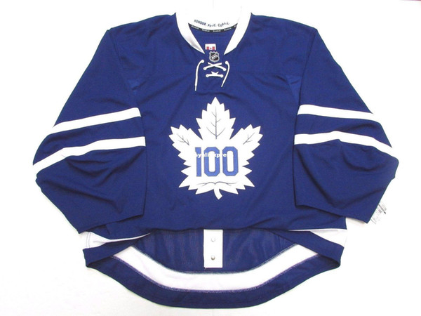 Wholesale customization TORONTO MAPLE LEAFS ALUMNI CENTENNIAL CLASSIC JERSEY GOALIE CUT Mens Stitched Personalized hockey Jerseys