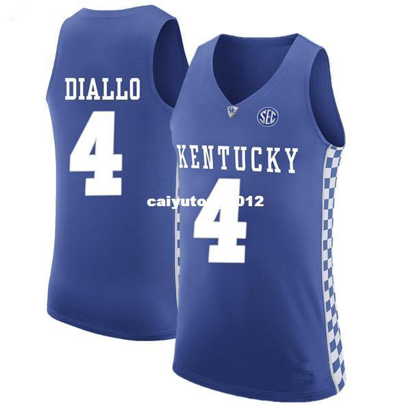 #4 Hamidou Diallo 2017 Kentucky Wildcats Retro Top stitched Sewn basketball jerseys Customize any number and name XS-6XL vest Jerseys Ncaa