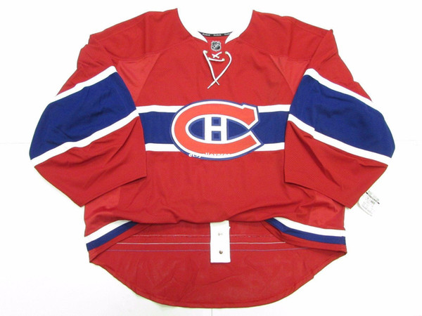 Wholesale customization MONTREAL CANADIENS HOME TEAM ISSUED GOALIE CUT JERSEY Mens Stitched Personalized hockey Jerseys