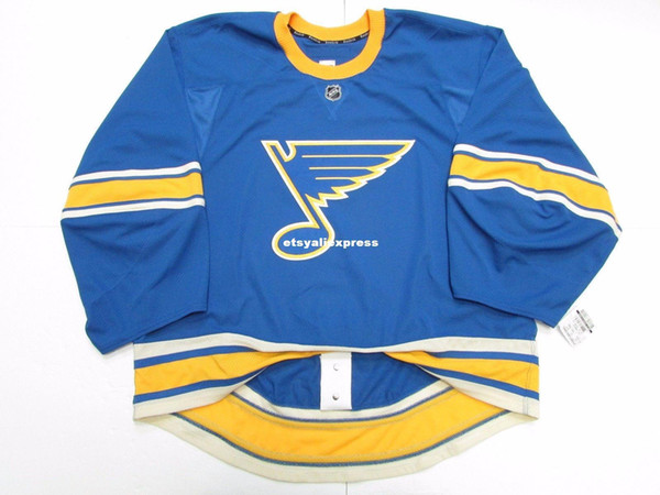 Wholesale customization ST. LOUIS BLUES NEW THIRD JERSEY GOALIE CUT Mens Stitched Personalized hockey Jerseys