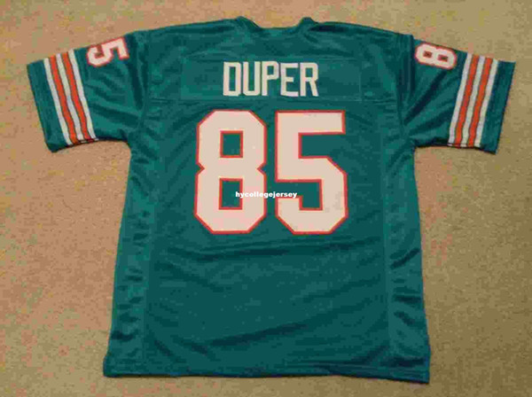 Cheap Retro custom Sewn Stitched #85 Mark Duper Teal MITCHELL & NESS Jersey High-end Men's Football Jerseys College NCAA