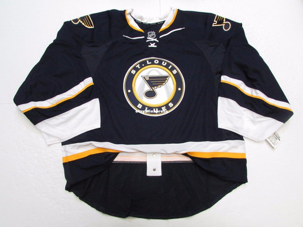 Wholesale customization ST. LOUIS BLUES THIRD JERSEY GOALIE CUT Mens Stitched Personalized hockey Jerseys