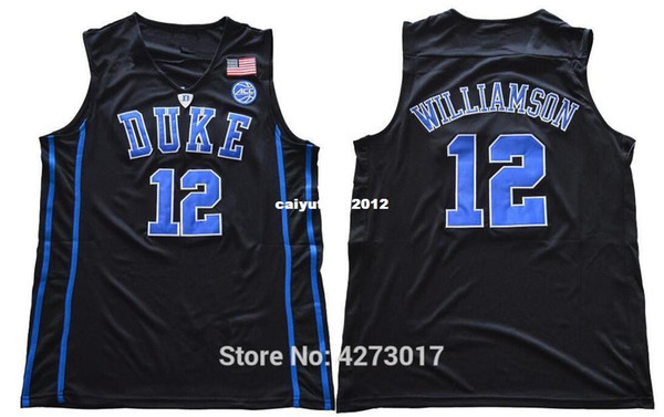 Mens University 12 Zion Williamson Jersey Men Basketball Duke Blue Devils College Jerseys Team Blue Road White Stitched XS-6XL vest Jerseys