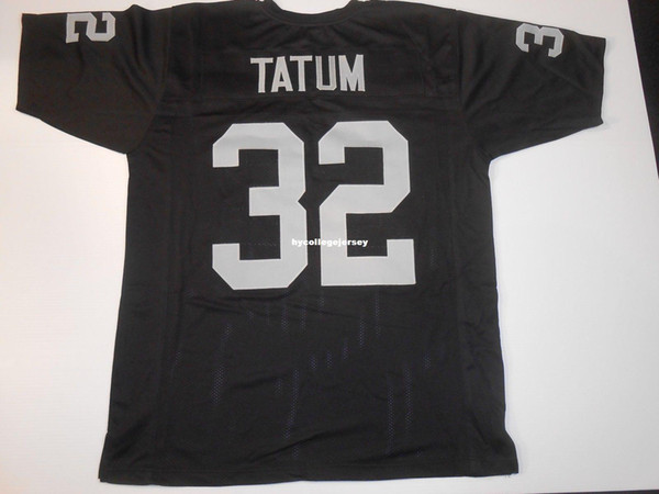 Cheap Retro custom Sewn Stitched #32 Jack Tatum Black MITCHELL & NESS Jersey High-end Men's Football Jerseys College NCAA