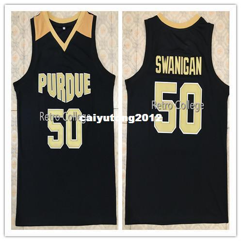 #50 Caleb Swanigan Purdue Boilermakers Retro College Top Basketball Jersey Stitched Sewn any Number and name XS-6XL vest Jerseys Ncaa