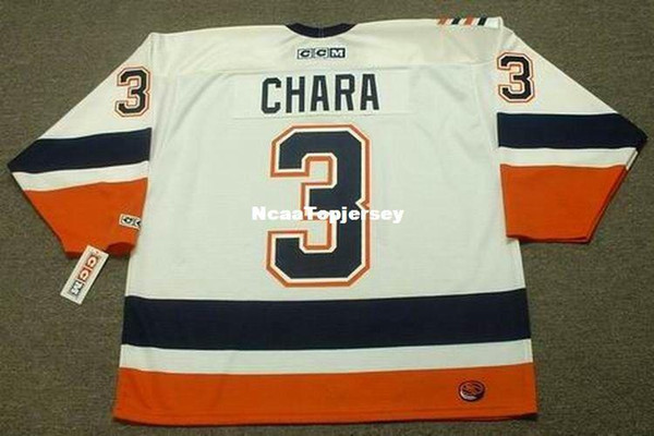 custom Mens Jerseys #3 ZDENO CHARA New York Islanders 1999 CCM Home Cheap Retro Hockey Jersey