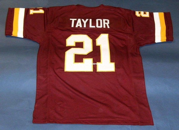 Cheap retro #21 SEAN TAYLOR CUSTOM MITCHELL & NESS Jersey Mens Stitching High-end Size S-5XL Football Jerseys College NCAA