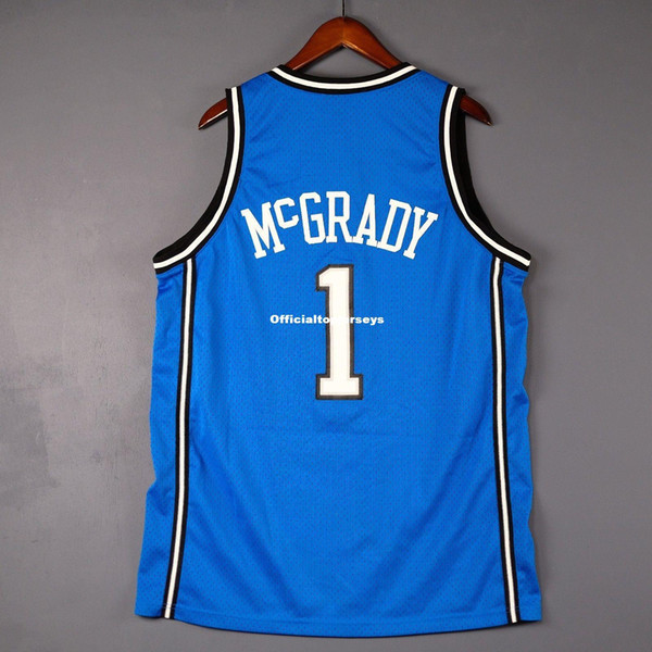 100% Stitched Tracy Mcgrady #1 Tmac Sewn Jersey Mens Vest Size XS-6XL Stitched basketball Jerseys Ncaa