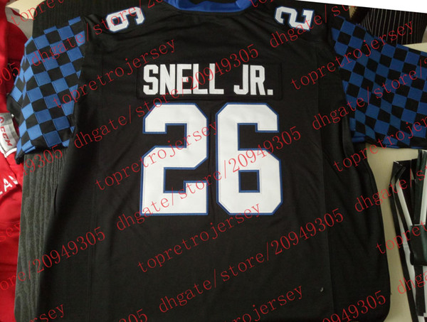 Cheap 2017-18 custom 26# Benny Snell Jr. Jersey Kentucky Wildcats College black White Blue Mens Stitching Size S-6XL Football jerseys NCAA