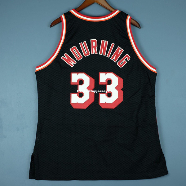 100% Stitched Champion Alonzo Mourning 94 95 Sewn Pro Cut Jersey Mens Vest Size XS-6XL Stitched basketball Jerseys Ncaa