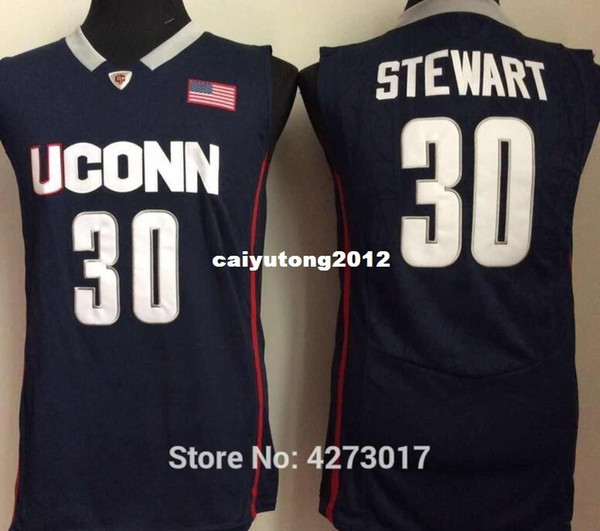 Uconn Huskies College 30 Breanna Stewart Jerseys Navy Blue White University Basketball Sports Uniforms Sale Ncaa