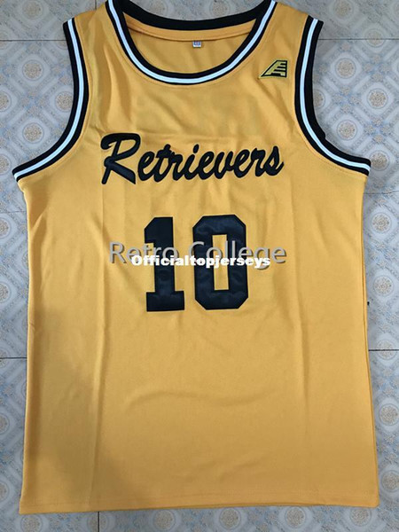 UMBC Retrievers 10 Jairus Lyles Retro college Top stitched Sewn basketball jerseys Customize any number and name XS-6XL vest Jerseys Ncaa