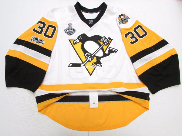 Wholesale customization MURRAY PITTSBURGH PENGUINS 2017 STANLEY CUP JERSEY GOALIE CUT Mens Stitched Personalized hockey Jerseys