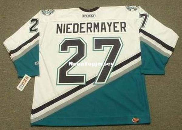 custom Mens Jerseys #27 SCOTT NIEDERMAYER Anaheim Mighty Ducks 2006 CCM Home Cheap Retro Hockey Jersey