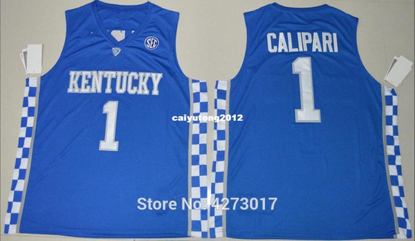 Mens Basketball Kentucky Wildcats College Jerseys 1 John Calipari Jersey Men Breathable All Stitched Top Quality On Sale Ncaa