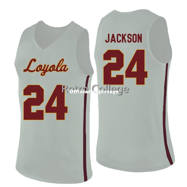 Loyola Ramblers 5 Marques Townes 24 Aundre Jackson Red white Sewn College stitched Sewn Basketball JerseyS XS-6XL vest Jerseys Ncaa