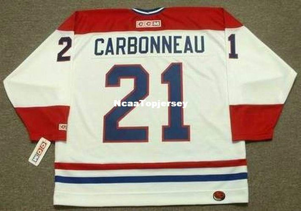 custom Mens Jerseys #21 GUY CARBONNEAU Montreal Canadiens 1993 CCM Home Cheap Retro Hockey Jersey