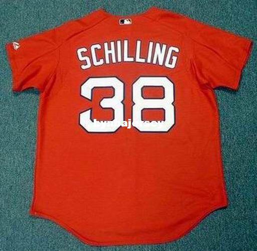 Cheap Custom CURT SCHILLING Boston Stitched 2005 Majestic Vintage Baseball Jersey Retro Mens Jerseys Running