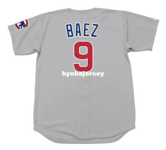 Cheap Custom JAVIER BAEZ Chicago Stitched Majestic Away Baseball Jersey Retro Mens Jerseys Running