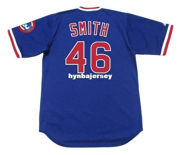 Cheap Custom LEE SMITH Chicago Stitched 1984 Majestic Cooperstown Vintage Baseball Jersey Retro Mens Jerseys Running