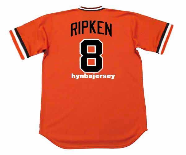 Cheap Custom CAL RIPKEN Baltimore Stitched 1983 Majestic Cooperstown Alternate Baseball Jersey Retro Mens Jerseys Running