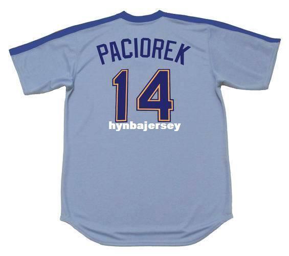 Cheap Custom TOM PACIOREK Seattle Stitched 1981 Majestic Cooperstown Away Baseball Jersey Retro Mens Jerseys Running