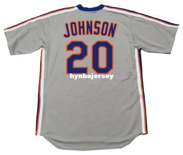 Cheap Custom HOWARD JOHNSON New York Stitched 1987 Majestic Cooperstown Away Baseball Jersey Retro Mens Jerseys Running