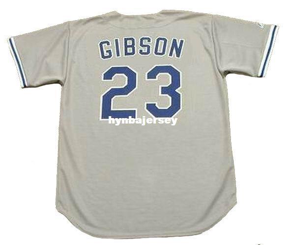 Cheap Custom KIRK GIBSON Los Angeles Stitched 1988 Majestic Vintage Away Baseball Jersey Retro Mens Jerseys Running