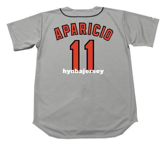 Cheap Custom LUIS APARICIO Baltimore Stitched 1967 Majestic Cooperstown Away Baseball Jersey Retro Mens Jerseys Running