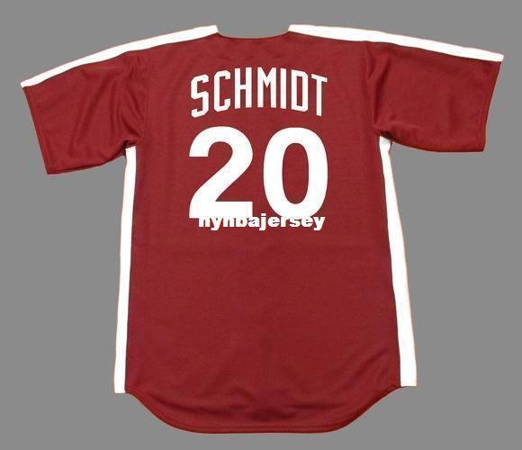 Cheap Custom MIKE SCHMIDT Philadelphia Stitched 1979 Majestic Cooperstown Baseball Jersey Retro Mens Jerseys Running