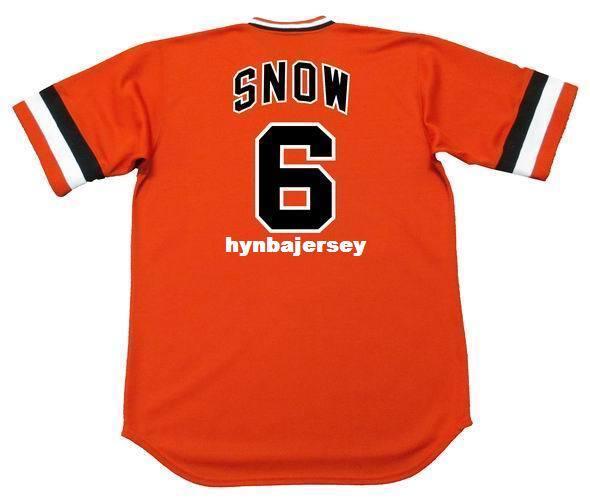 Cheap Custom J.T. SNOW San Francisco Stitched 1970's Majestic Cooperstown Baseball Jersey Retro Mens Jerseys Running