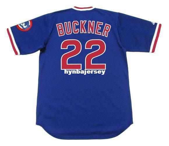 Cheap Custom BILL BUCKNER Chicago Stitched 1983 Majestic Cooperstown Vintage Baseball Jersey Retro Mens Jerseys Running