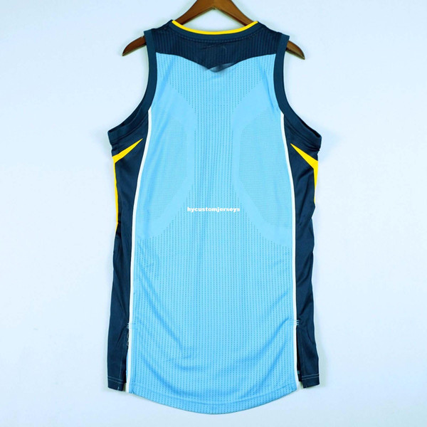 100% Stitched wholesale Blank Jersey Mens blue Vest Size XS-6XL Stitched basketball Jerseys Ncaa