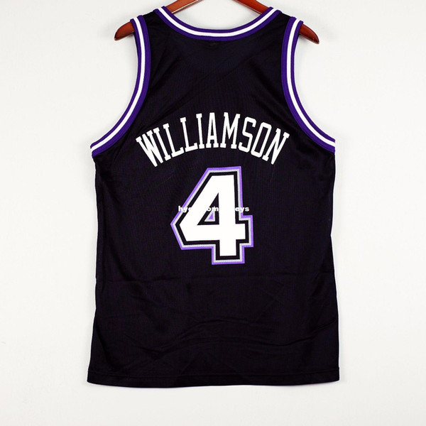 100% Stitched Corliss Williamson #4 Champion Sewn Jersey Mens Black Vest Size XS-6XL Stitched basketball Jerseys Ncaa