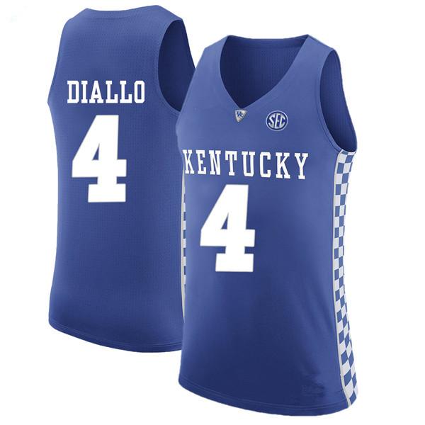 #4 Hamidou Diallo 2017 Kentucky Wildcats Retro Top stitched Sewn basketball jerseys Customize any number and name XS-6XL vest Jerseys Ncaa