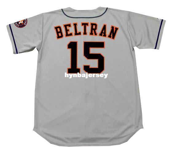 Cheap Custom CARLOS BELTRAN Houston Stitched Majestic Away Baseball Jersey Retro Mens Jerseys Running