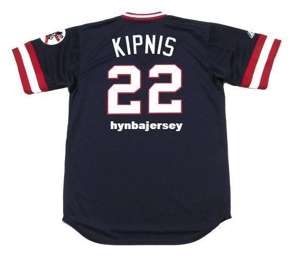 Cheap Custom JASON KIPNIS Cleveland Stitched 1970's Majestic Cooperstown Baseball Jersey Retro Mens Jerseys Running