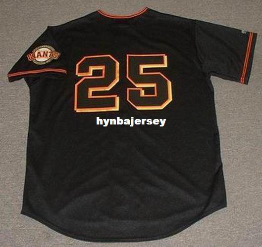 Cheap Custom BARRY BONDS San Francisco Stitched 2001 Majestic Vintage Baseball Jersey Retro Mens Jerseys Running