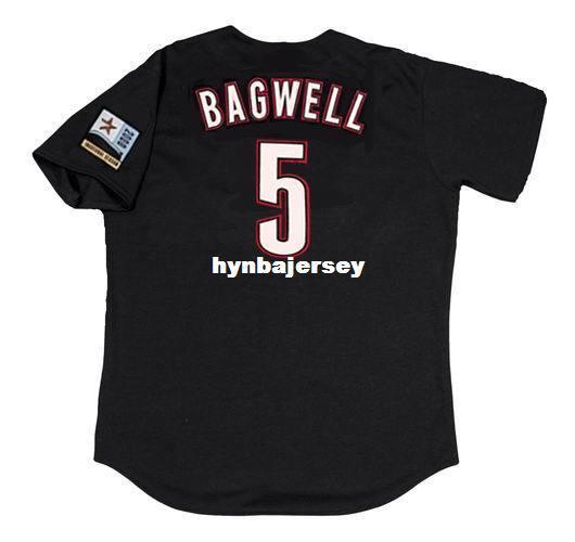 Cheap Custom JEFF BAGWELL Houston Stitched 2000 Majestic Vintage Alternate Baseball Jersey Retro Mens Jerseys Running