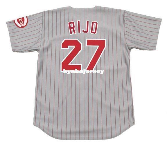 Cheap Custom JOSE RIJO Cincinnati Stitched 1993 Majestic Vintage Away Baseball Jersey Retro Mens Jerseys Running