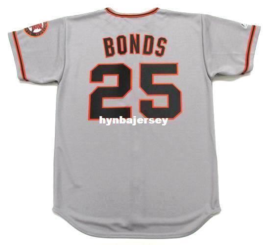 Cheap Custom BARRY BONDS San Francisco Stitched 2002 Majestic Vintage Away Baseball Jersey Retro Mens Jerseys Running