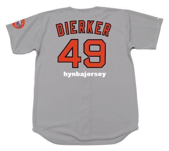 Cheap Custom LARRY DIERKER Houston Stitched 1971 Majestic Cooperstown Away Baseball Jersey Retro Mens Jerseys Running