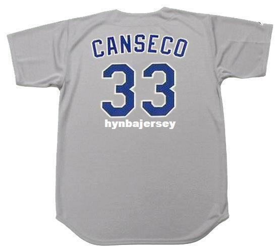 Cheap Custom JOSE CANSECO Texas Stitched 1993 Majestic Cooperstown Away Baseball Jersey Retro Mens Jerseys Running